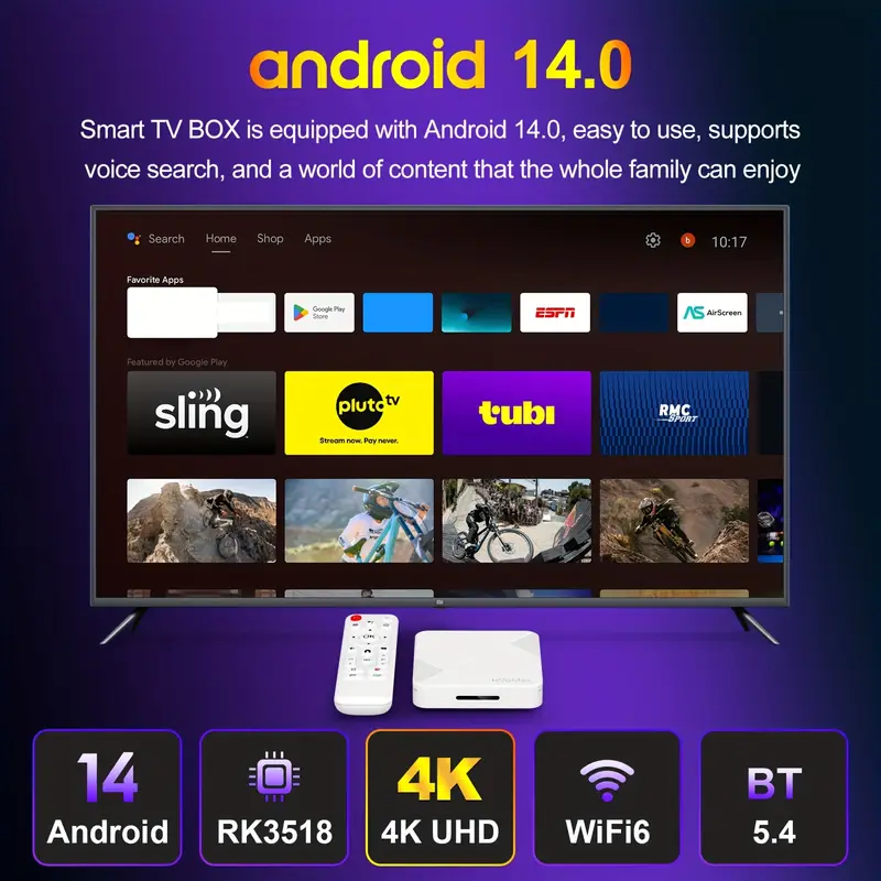 Smart TV Box with 4K@60fps